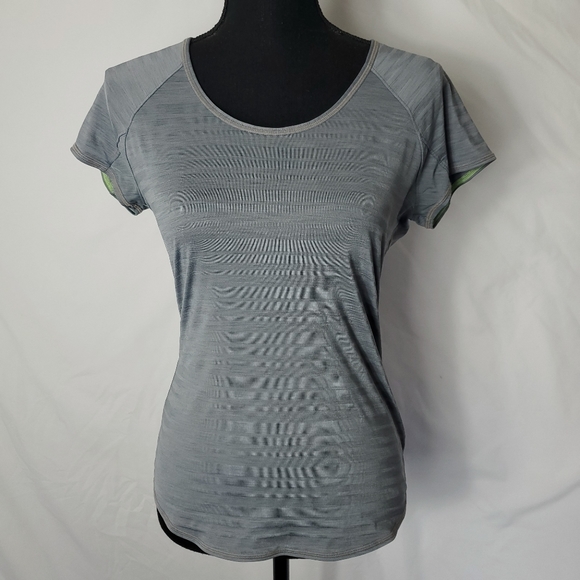 Athleta Running Wild Gray Tee Size XS - Picture 1 of 8